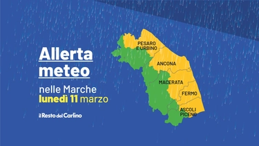 Forti temporali nelle Marche: allerta meteo gialla 11 marzo
