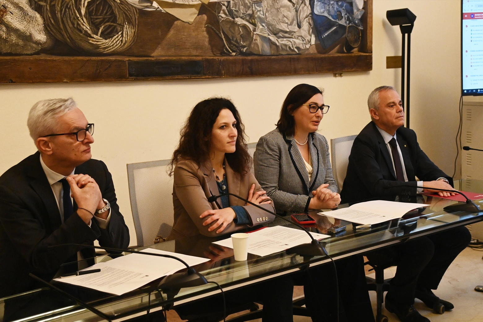 La conferenza stampa per illustrare il bando per gli aiuti alle attività commerciali in Bolognina (foto Schicchi)