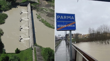 Fiumi, ancora allerta in Emilia Romagna. La pioggia fa danni in una scuola