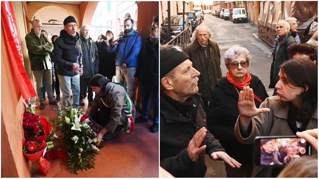 Commemorazione per Lorusso, contestata la vice sindaca di Bologna, Emily Clancy (foto Schicchi)