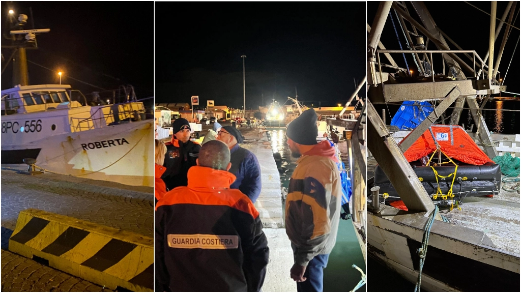 Dopo la collisione contro la struttura della piattaforma “Fabrizia”, è affondato il peschereccio Antonio Padre della flottiglia sambenedettese