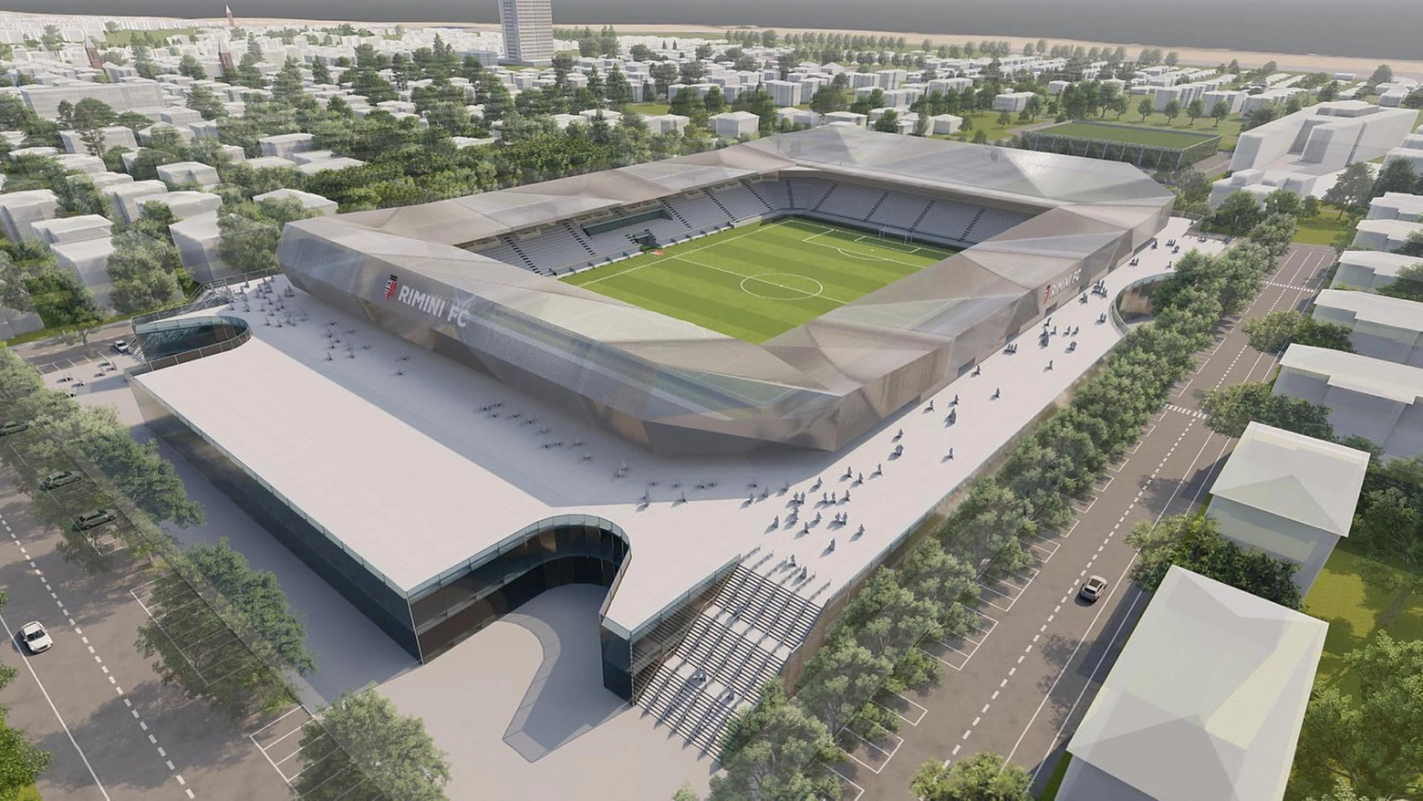 Nuovo stadio a Rimini: ecco il progetto