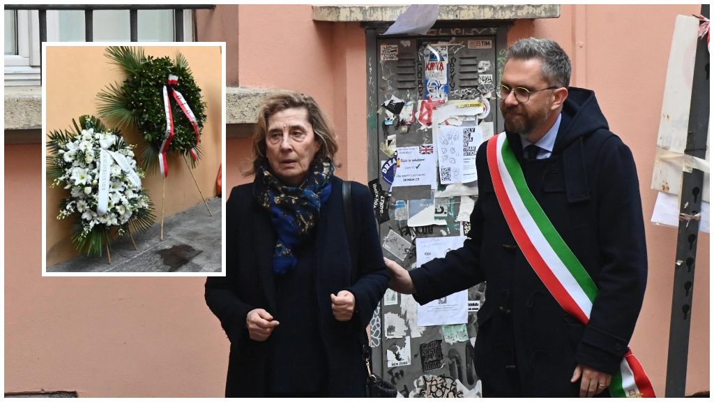La vedova Marina Orlandi con il sindaco Matteo Lepore (foto schicchi)