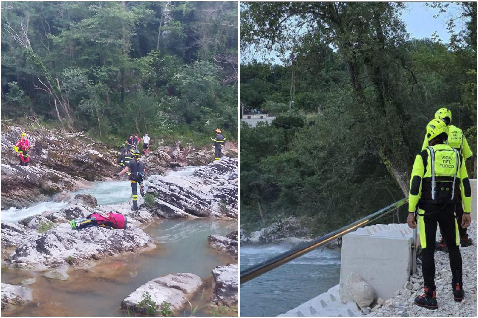 Bloccati in mezzo al fiume: 5 ragazzi salvati dai vigili del fuoco Bloccati in mezzo al fiume: 5 ragazzi salvati dai vigili del fuoco