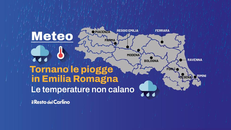 Meteo Emilia Romagna, tornano le piogge: ecco quando e dove