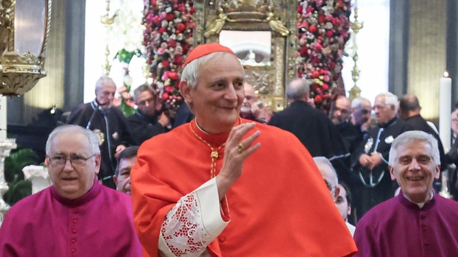 L’arcivescovo Zuppi in San Pietro