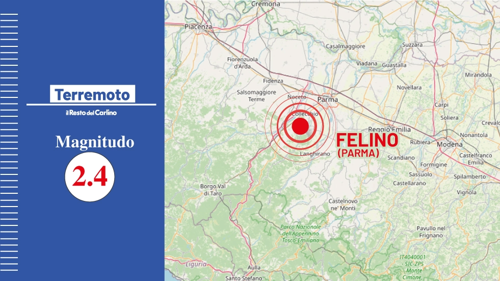 Terremoto, nuove scosse in provincia di Parma