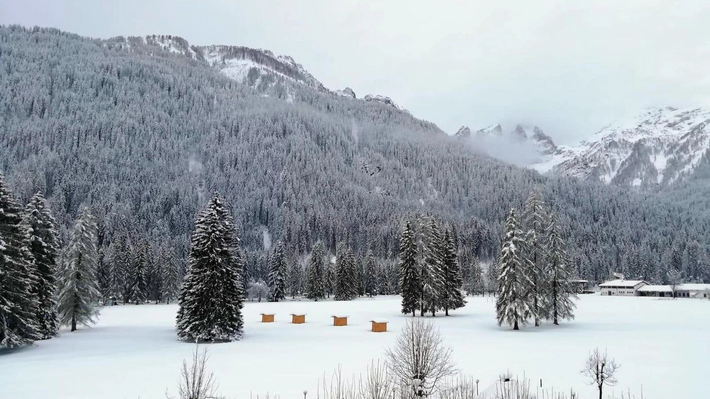 Torna la neve sulle Dolomiti bellunesi (foto d'archivio)