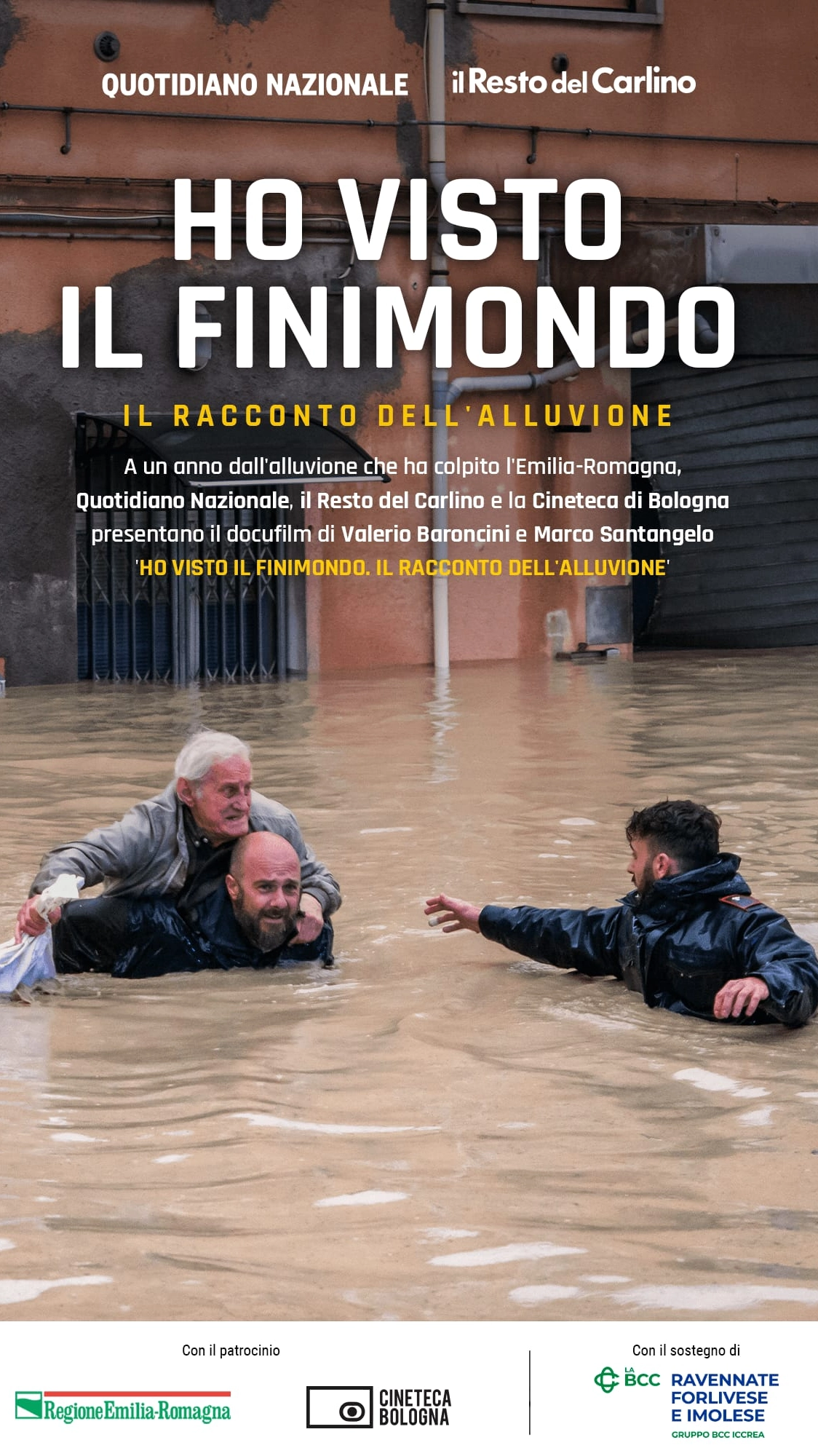 La locandina del nostro documentario 'Ho visto il finimondo - Il racconto dell’alluvione’