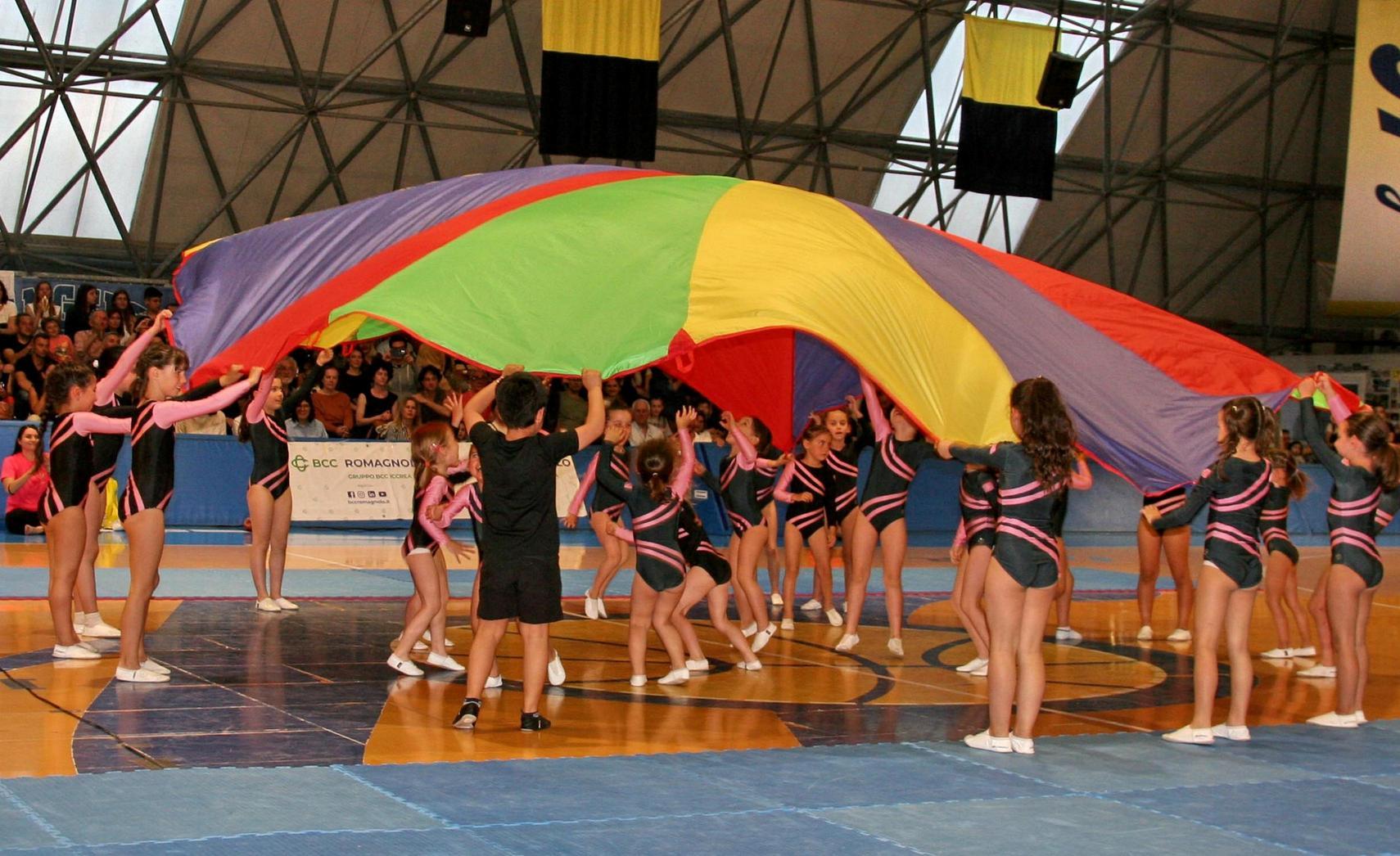 spettacolo di fine anno al palasgr ginnastica artistica e serie tv protagoniste