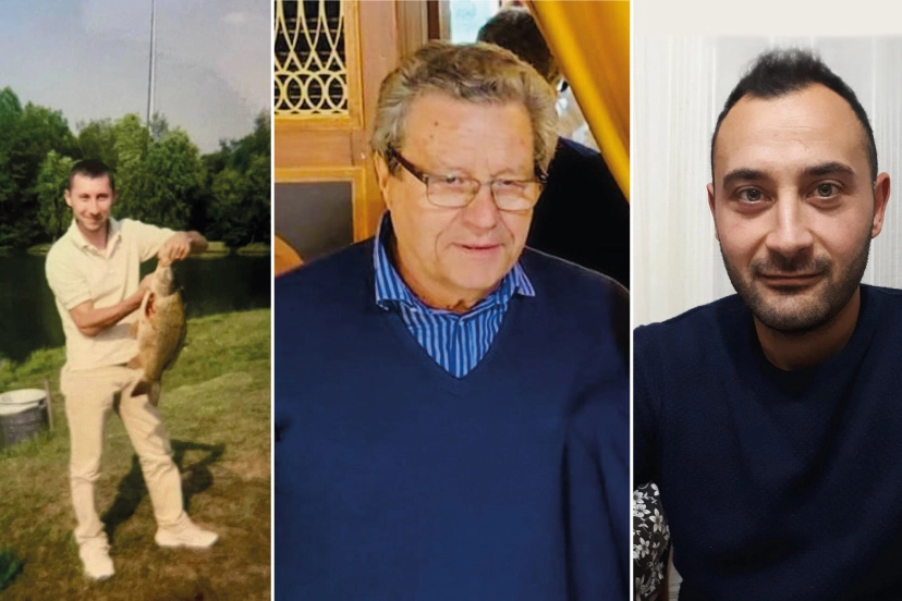 I tre lavoratori morti dell'incidente alla centrale: da sinistra Pavel Petronel Tanase, Mario Pisani e Vincenzo Franchina