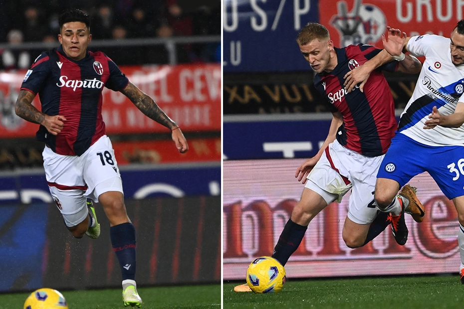 Bologna Fc, Santiago Castro e Jens Odgaard in azione contro l'Inter: a loro il compito di sostituire Zirkzee