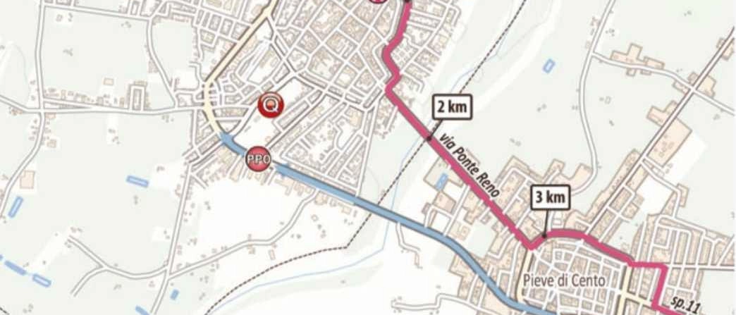 Pubblicata la mappa ufficiale della tappa da Ravenna alla città del Guercino.