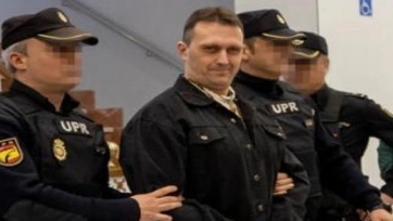 Norbert Feher, alias Igor la belva, durante una delle udienze del processo in Spagna