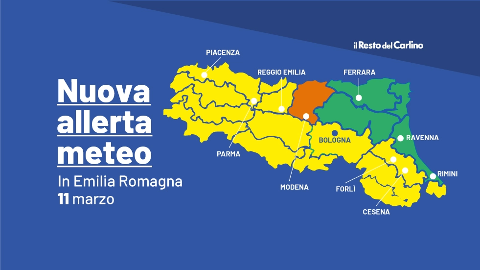 Nuova allerta meteo per piene dei fiumi in Emilia Romagna