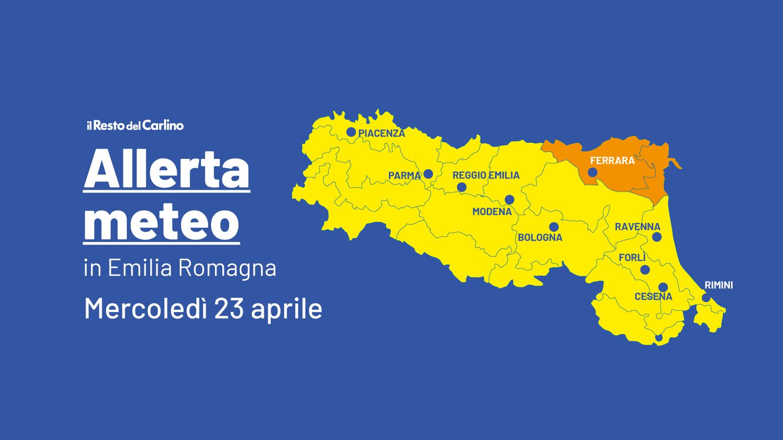 Forti temporali da Ilrestodelcarlino.it Forti temporali in Emilia Romagna è allerta meteo le zone a rischio