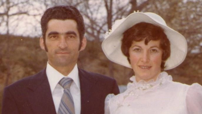 Assunta Salvadorini e Uliano Portolani di Bagno di Romagna festeggiano oggi 50 anni di matrimonio con una cerimonia religiosa e festa in famiglia e con parenti al ristorante Ca’ di Gianni.