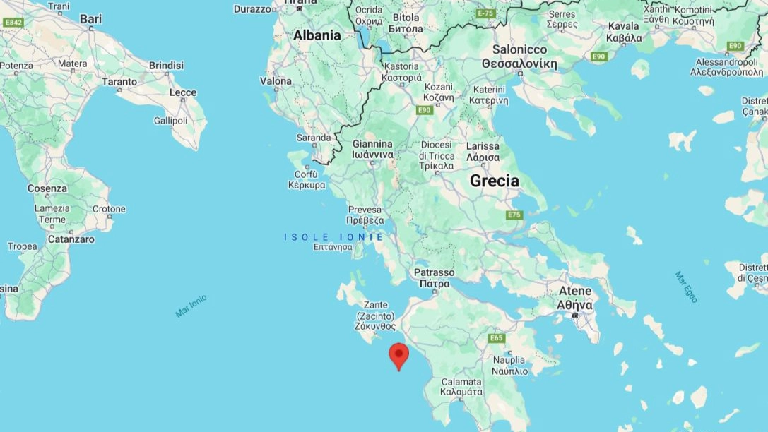 Il sisma nella costa occidentale del Peloponneso alle 8.12 ora italiana. Tante segnalazioni sui social da Brindisi, Lecce, Gallipoli e Taranto