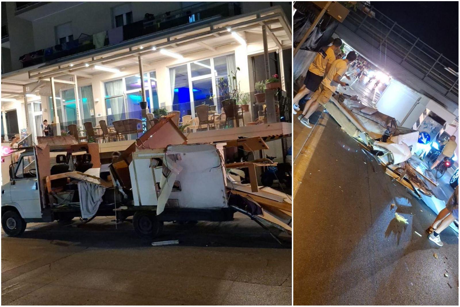 Ponte troppo basso, distruggono il camper: boato e paura Ponte troppo basso, distruggono il camper: boato e paura
