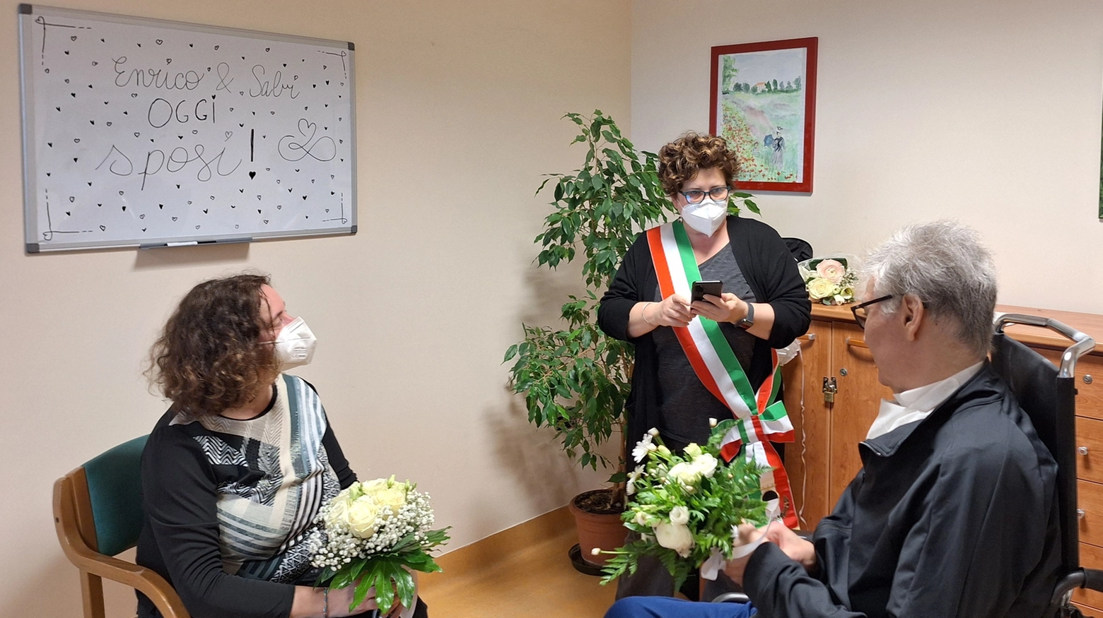 Sabrina Biscaro ed Enrico Gentili si sono sposati davanti all’ufficiale del Comune di Ferrara, la dott.ssa Laura Tonioli