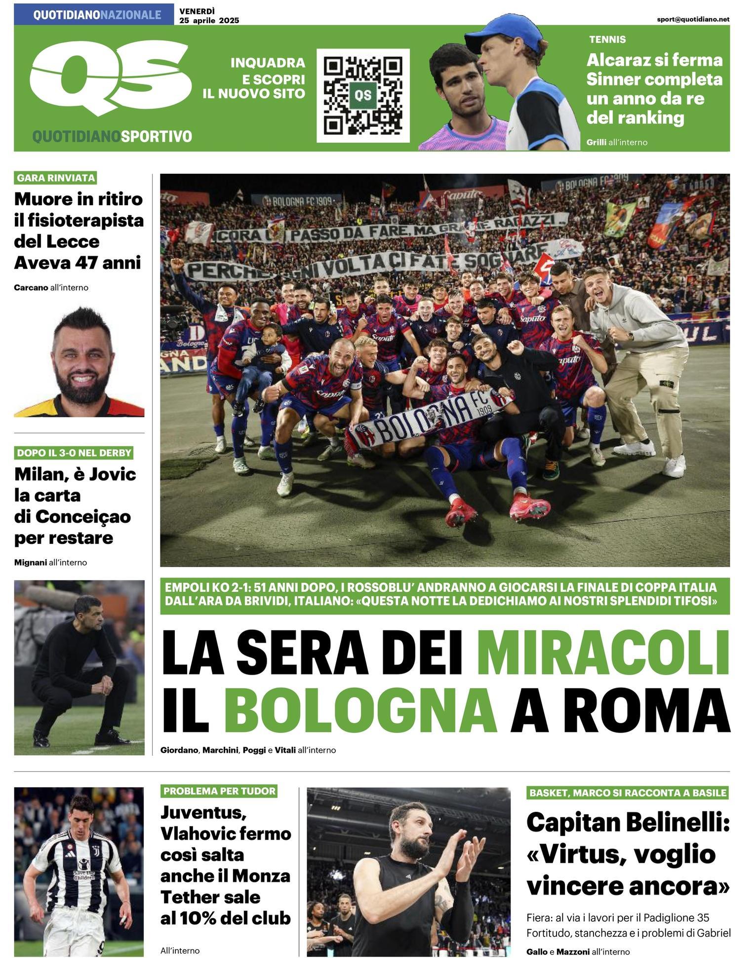 Traguardo Bologna in finale Traguardo Bologna in finale