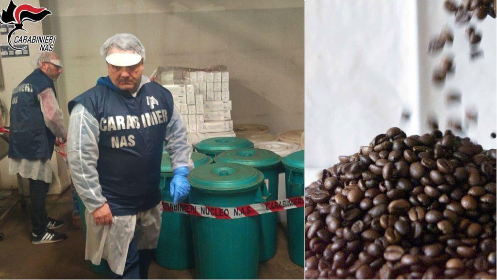 Caffè contaminato e scaduto tra topi e lucertole: maxi sequestro dei Nas in Emilia Romagna