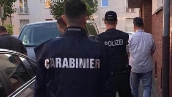 L'intervento dei carabinieri con la polizia tedesca
