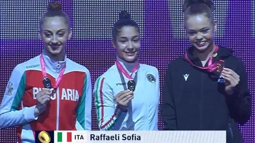 Altre tre medaglie per Sofia Raffaeli