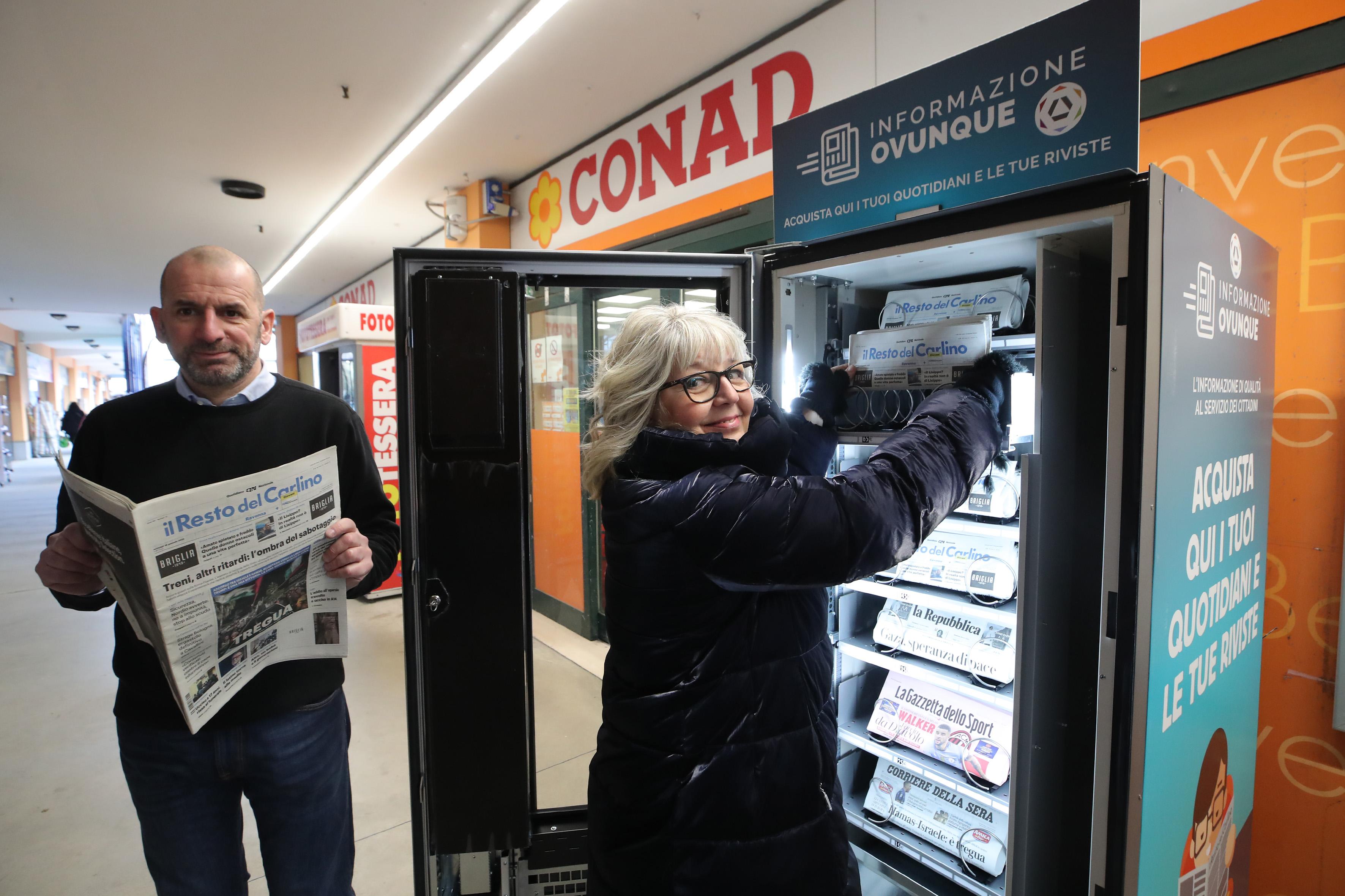Giornali ecco da Ilrestodelcarlino.it Giornali ecco a Ravenna i distributori all’esterno dei Conad
