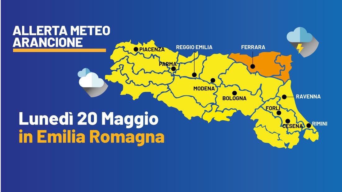 Allerta meteo arancione in Emilia Romagna: temporali in arrivo e fiumi sotto osservazione