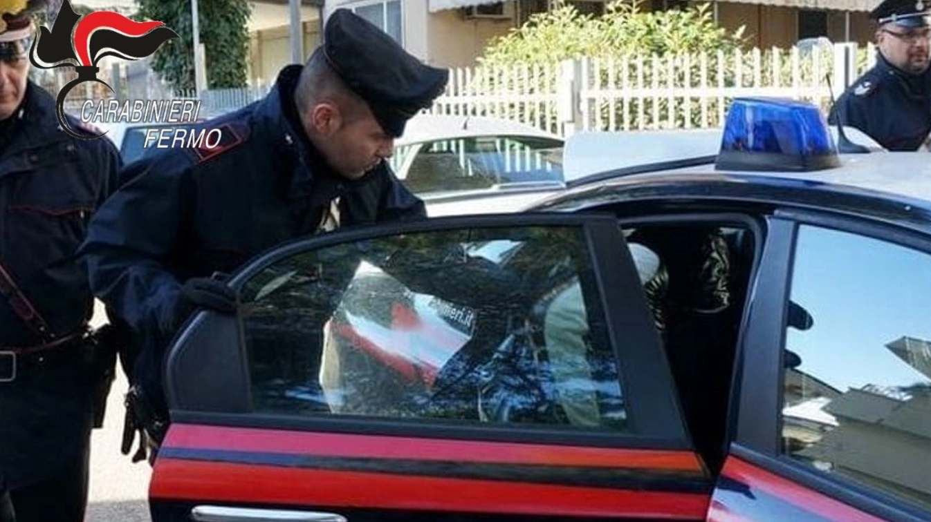 L'arresto da parte dei carabinieri 