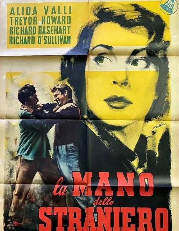 La locandina del film di Mario Soldati, ‘La mano dello straniero’