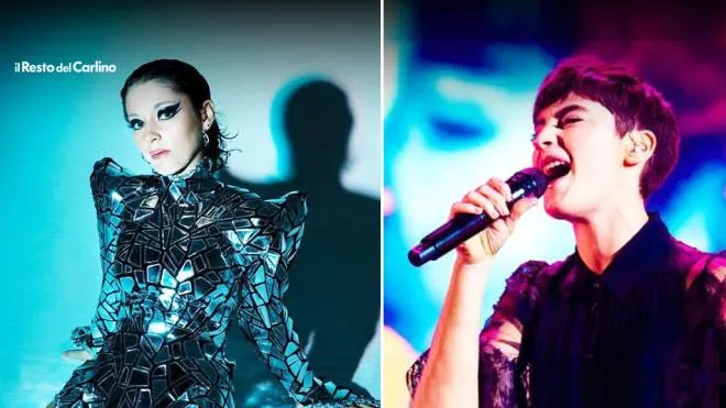 A sinistra le foto del nuovo look, per il lancio dell'EP. A destra una Sofia acqua e sapone canta sul palco di XFactor 2019. 