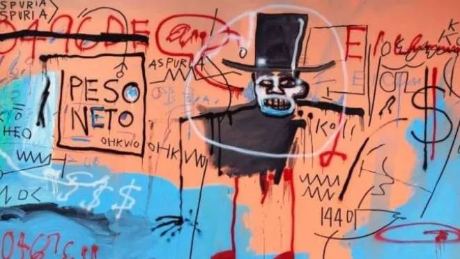 Il cosiddetto ’Basquiat di Modena’, ovvero ’The Guilt of Golg Teeth’ dipinto nella nostra città nel 1982