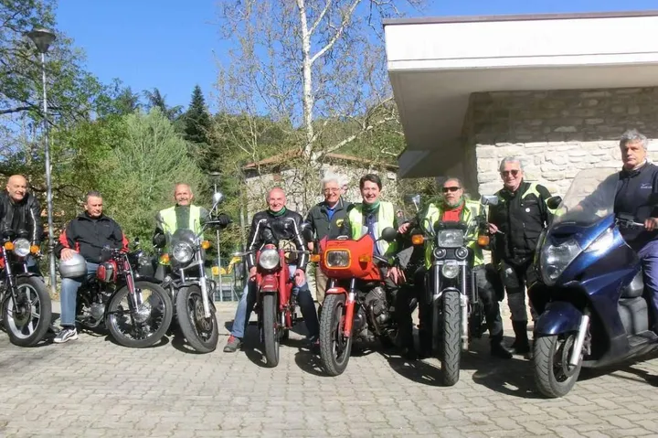 Il raduno dei. motociclisti del gruppo moturistico La Compagnia
