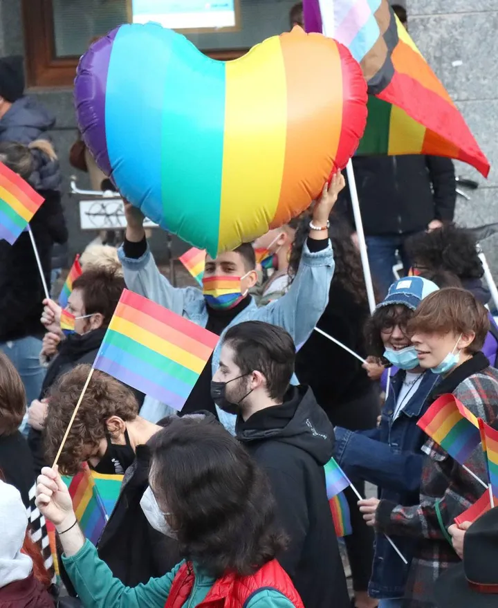 Una manifestazione studentesca contro l’omofobia e le discriminazioni (foto d’archivio)