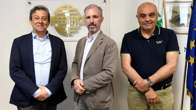 Da sinistra Alessandro Osti, Nicola Solamacchia e Michele Rosati