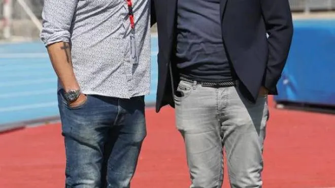 Il ds Andrea Maniero insieme al club manager Carlo Cherubini (. foto Venturini