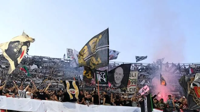 I tifosi accorsi allo stadio Del Duca per la partita contro il Benevento Foto La Bolognese