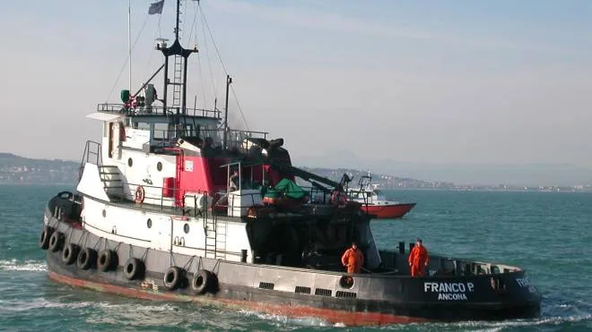 Il rimorchiatore Franco P. della Ilma di Ancona inabissatosi al largo di Bari