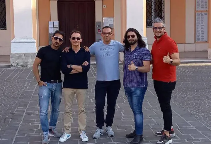 I componenti dell’associazione Rubicone Group: da sinistra Luigi Longobardi, Roberto Chiari, Pietro Raiola, Luca Panebianco e Nicolò Foschi