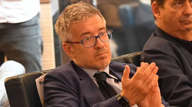 L’amministratore delegato rossoblù Claudio Fenucci al Premio Bulgarelli (Schicchi)