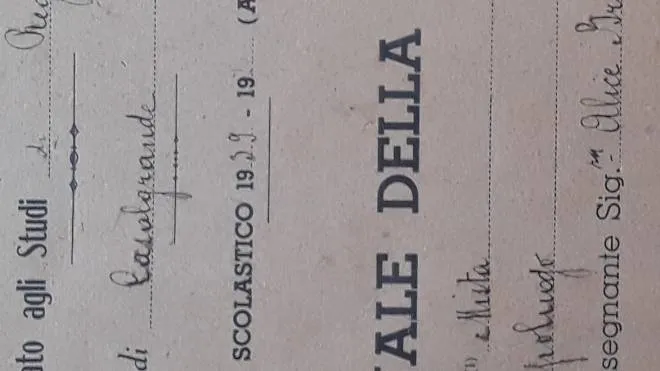 Il Giornale. di classe ritrovato a scuola e che risale al 1939