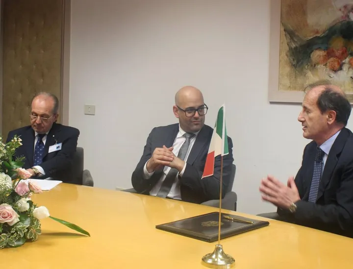 Francesco Bevere, il Segretario Roberto Ciavatta e Giorgio Martelli