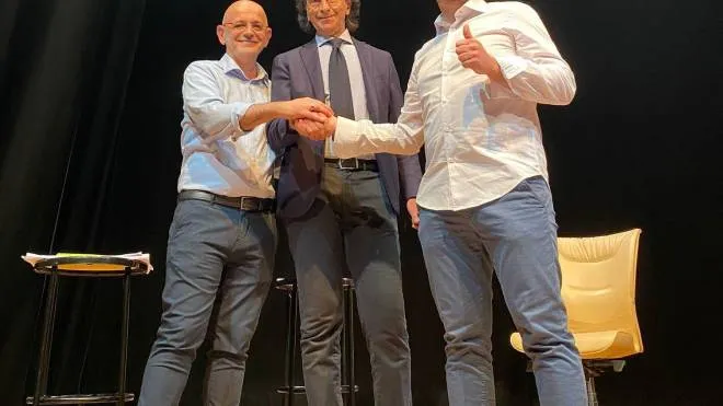 Da sinistra Oreste Godi, Gianluca Ugolini e Cristian Paolucci