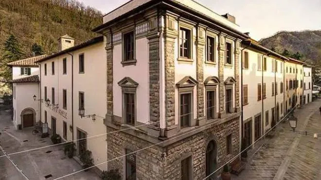 Ecco il palazzo delle Terme di S. Agnese a Bagno di Romagna, il cui bilancio è da giorni al centro di un dibattito fra il sindaco Baccini e Buonguerrieri