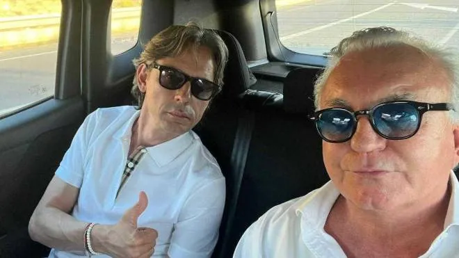 Pulcinelli con Inzaghi a Ibiza