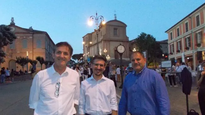 I tre candidati sindaci. Valerio Antolini, Matteo Venturi e Mauro Graziano