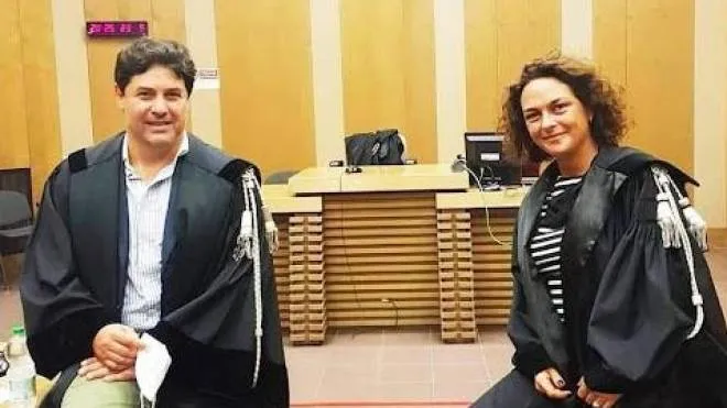 I difensori dell’imputato, Tommaso Lombardini e Cristina Reda