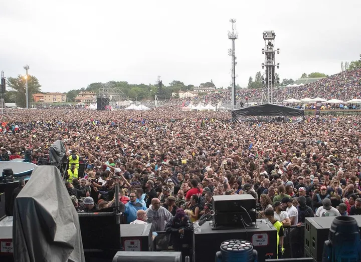 Questo lo spettacolo dell’Autodromo pieno di fans per il concerto di Vasco Rossi del 28 maggio